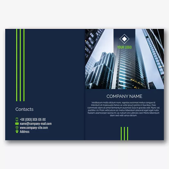 Business company brochure template