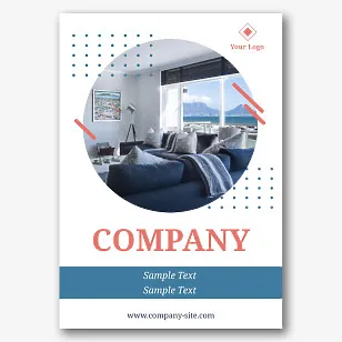 Furniture salon poster template