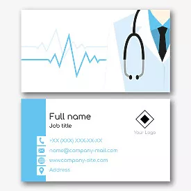 Cardiologist's business card template
