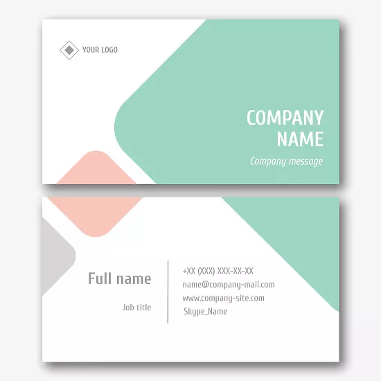 Abstract business card template