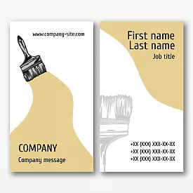 Wall Painting master's business card template