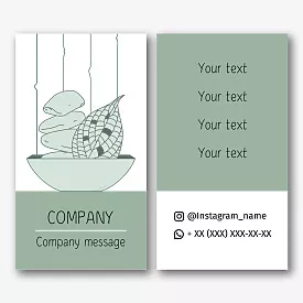 Spa Center business card template