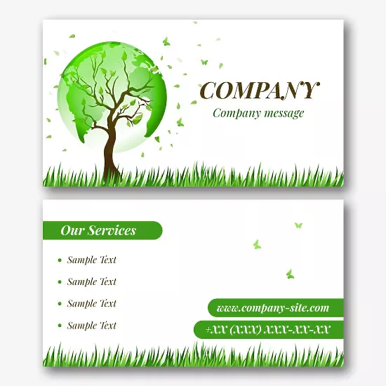 Ecoactivist business card template