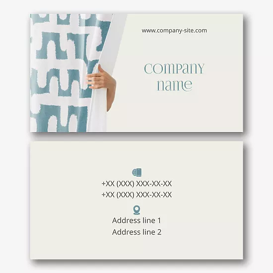 Curtain Shop business card template