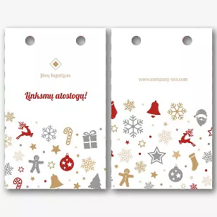 Firminio Paketo šablonas su Naujųjų metų modeliu