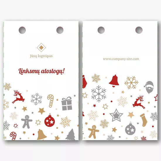 Firminio Paketo šablonas su Naujųjų metų modeliu
