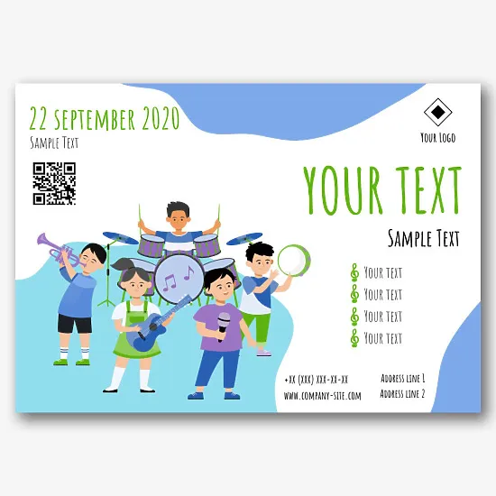 Children's concert poster template