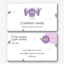 Psychic business Card Template