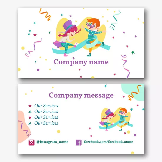 Holiday Agency business card template