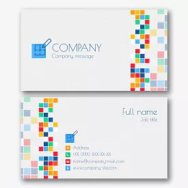 Universal business card template 