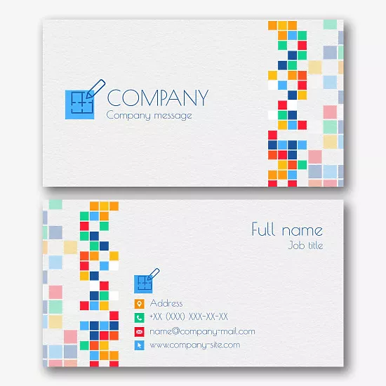 Universal business card template 