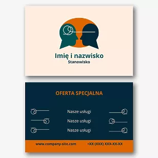 Szablon wizytówki psychologa