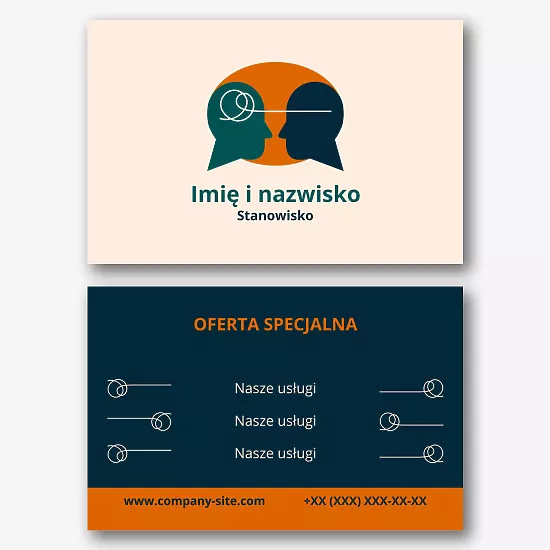 Szablon wizytówki psychologa
