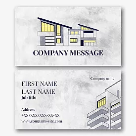 Architect's business card template