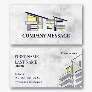 Architect's business card template