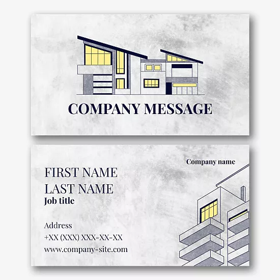 Architect's business card template