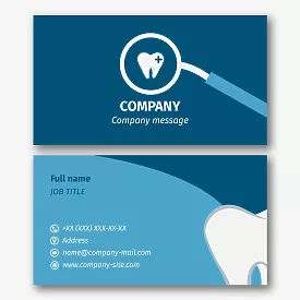 Dentist's business card template