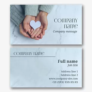 Universal business card template 