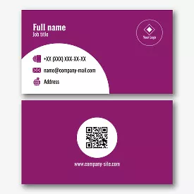Personal abstract business card template