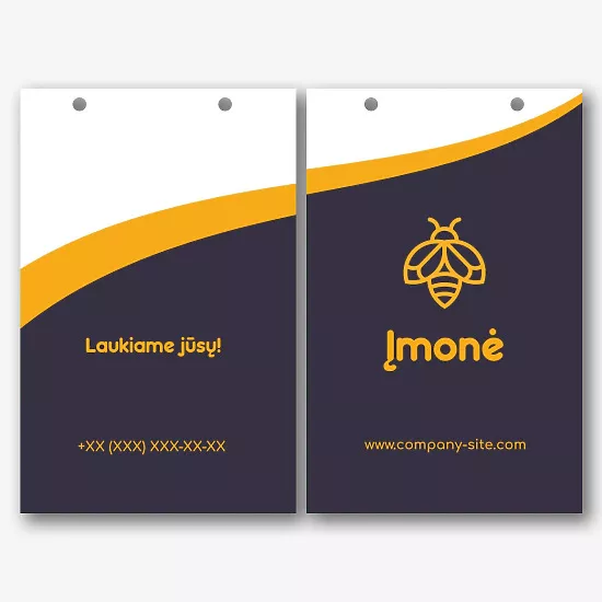 Bityno Popierinio Maišelio Šablonas