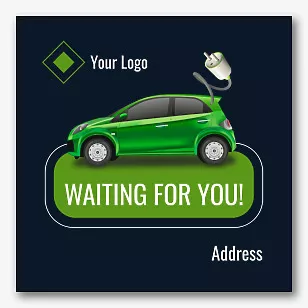 Electric Vehicle Service banner template