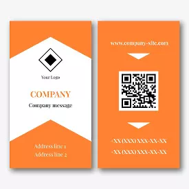 Template for a simple abstract business card
