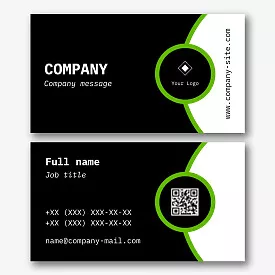 Stylish abstract business card template