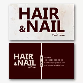 Beauty salon business card template