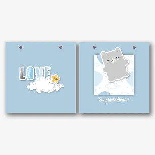 Popierinio maišelio šablonas vaikų dovanai