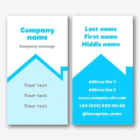 Roofer's business card template