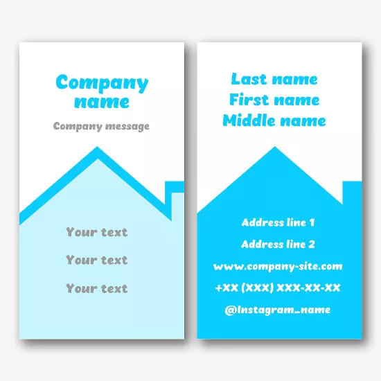 Roofer's business card template