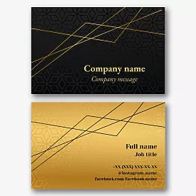 Elegant abstract business card template