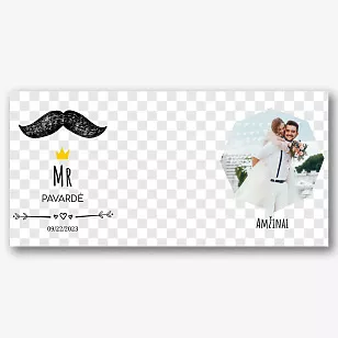 Vestuvių šablonas spausdinimui ant puodelių