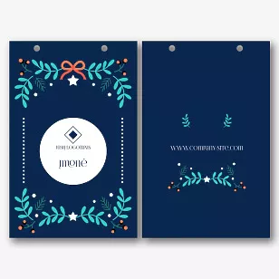 Kalėdinio Paketo šablonas su logotipu