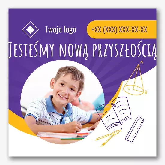 Szablon banera reklamowego uczelni