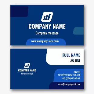 Template for a universal strict business card