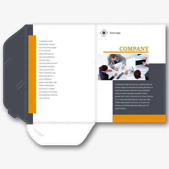 Office Manager Paper folder template