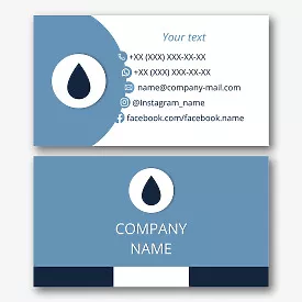 Water Delivery business card template