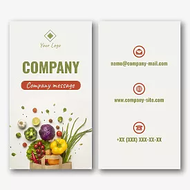 Farmer's business card template