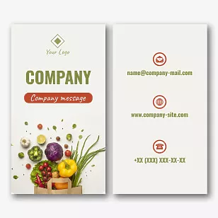 Farmer's business card template
