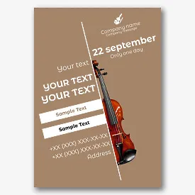 Violin Concert Poster Template
