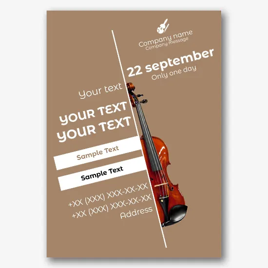 Violin Concert Poster Template