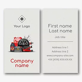 Car shop business card template