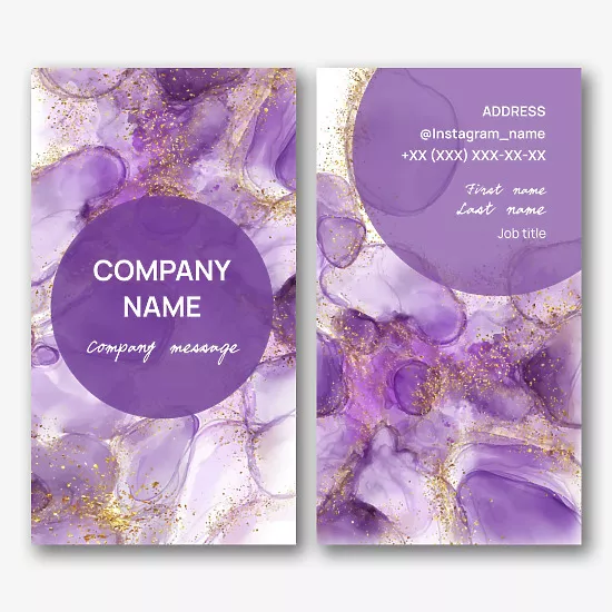 Universal simple business card template