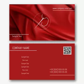 Sewing workshop business card template