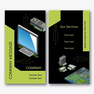 Service Engineer business card template