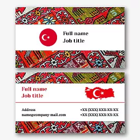 Turkish Translator's business Card template