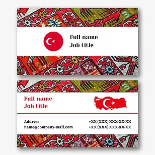 Turkish Translator's business Card template