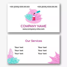Manicure Studio business card template