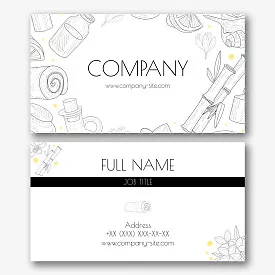 Souvenir shop business card template